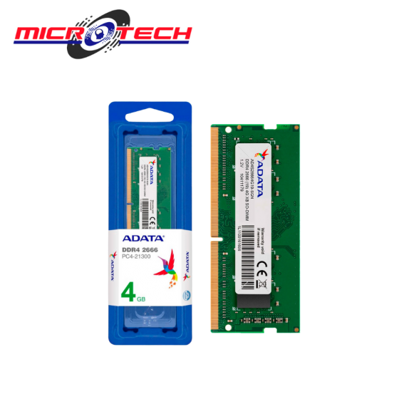 MEMORIA RAM ADATA DDR4 4GB...