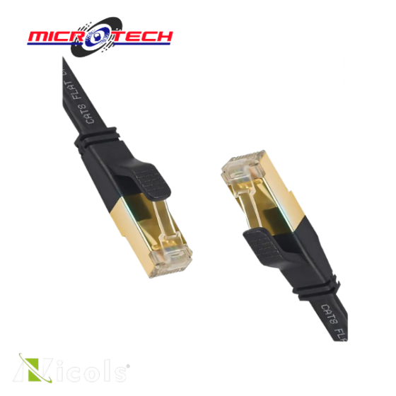 CABLE RED 5M PLANO CAT8 FTP BLINDADO NICOLS RJ45