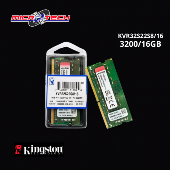 MEMORIA RAM KINGSTON 16GB...