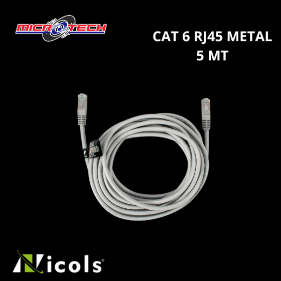 CABLE RED 5M FTP BLINDADO CAT 6 RJ45