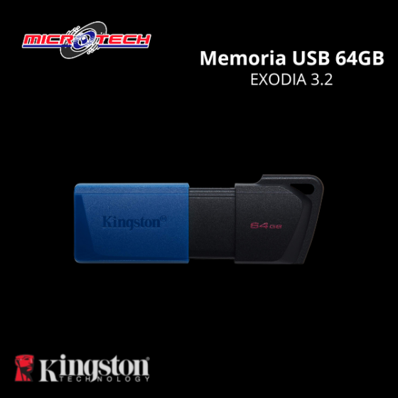MEMORIA USB KINGSTON 64GB...