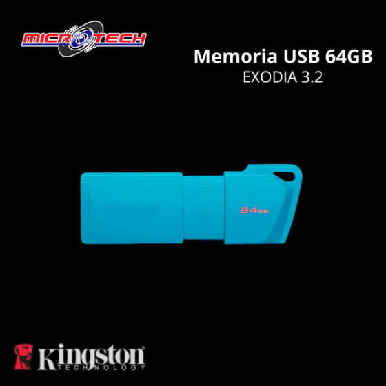 MEMORIA USB KINGSTON 64GB...