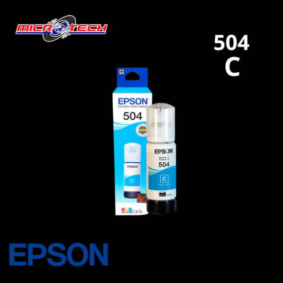 TINTA EPSON 504 CYAN ORIGINAL
