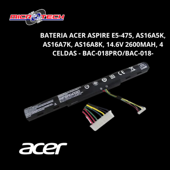 BATERIA ACER ASPIRE E5-475,...