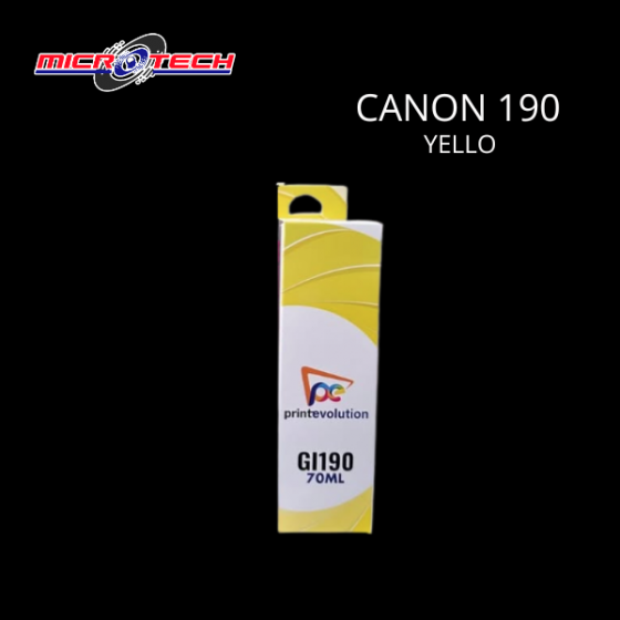 TINTA GENERICA PARA CANON GI-190 YELLOW                                                             