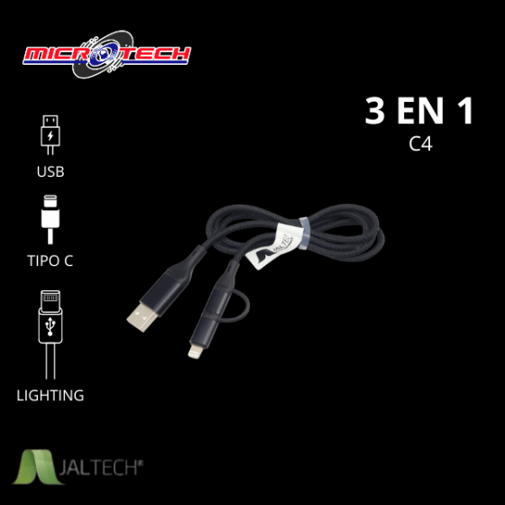 CABLE USB 4 EN 1 JALTECH