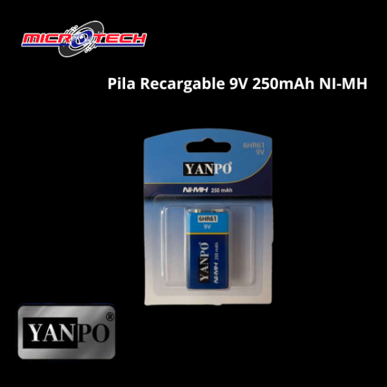 BATERIA 9V NI-MH YANPO...