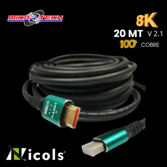 CABLE HDMI 8K 20M