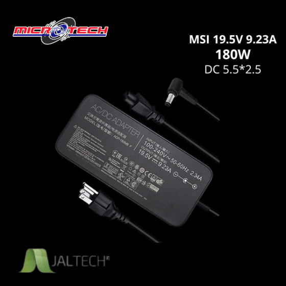 CARGADOR JALTECH PARA PORTATIL MSI 19.5V 23A M02