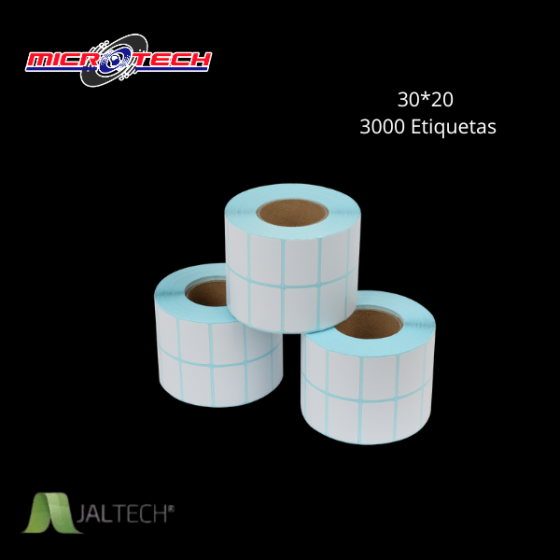 ROLLO ETIQUETAS DOS COLUMNAS 30X20 3000ET