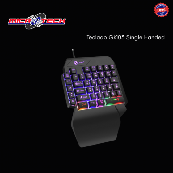 TECLADO GK103 DE UNA SOLA MANO GAMER
