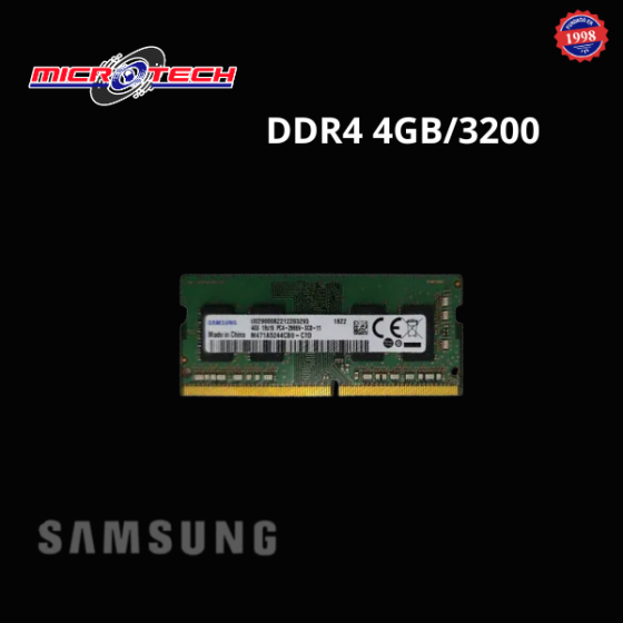 MEMORIA 4GB  DDR4 3200MHZ...