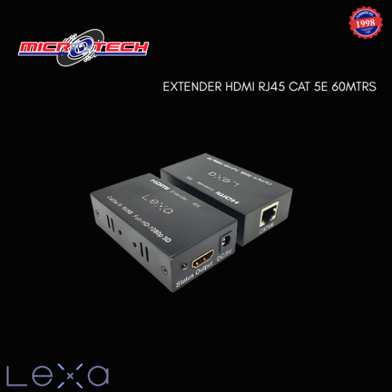 EXTENDER HDMI RJ 45 CAT5E...