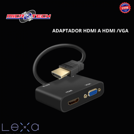 CONVERSOR HDMI A HDMI Y VGA