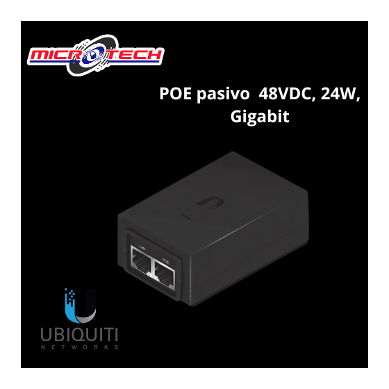 POE INJECTOR 48VDC 24W...